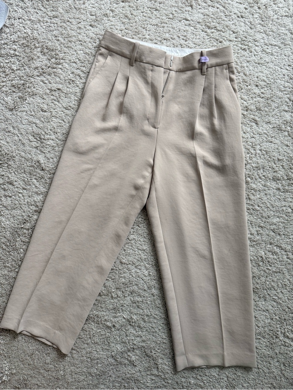 The Effortless Pant™ Cropped - Crepette™  Marconia Beige size 8